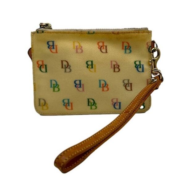 DOONEY & BOURKE Signature Multicolor Coated Canvas Wristlet - Picture 2 of 7